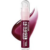 MAYBELLINE Lifter Oil-in-Gel Lip Gloss for Glassy, Bouncy Shine, Hydrating, Tinted Lip Balm and Moisturizer with Hyaluronic Acid and Passionfruit Oil, Berry Twist (Blackberry)