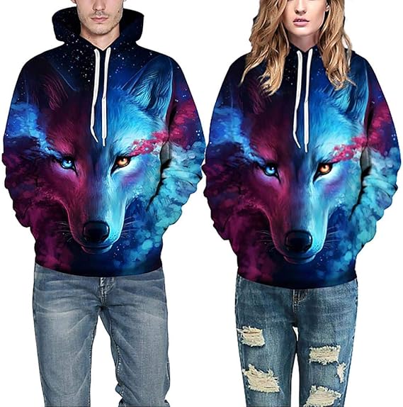 3d printed wolf hoodie