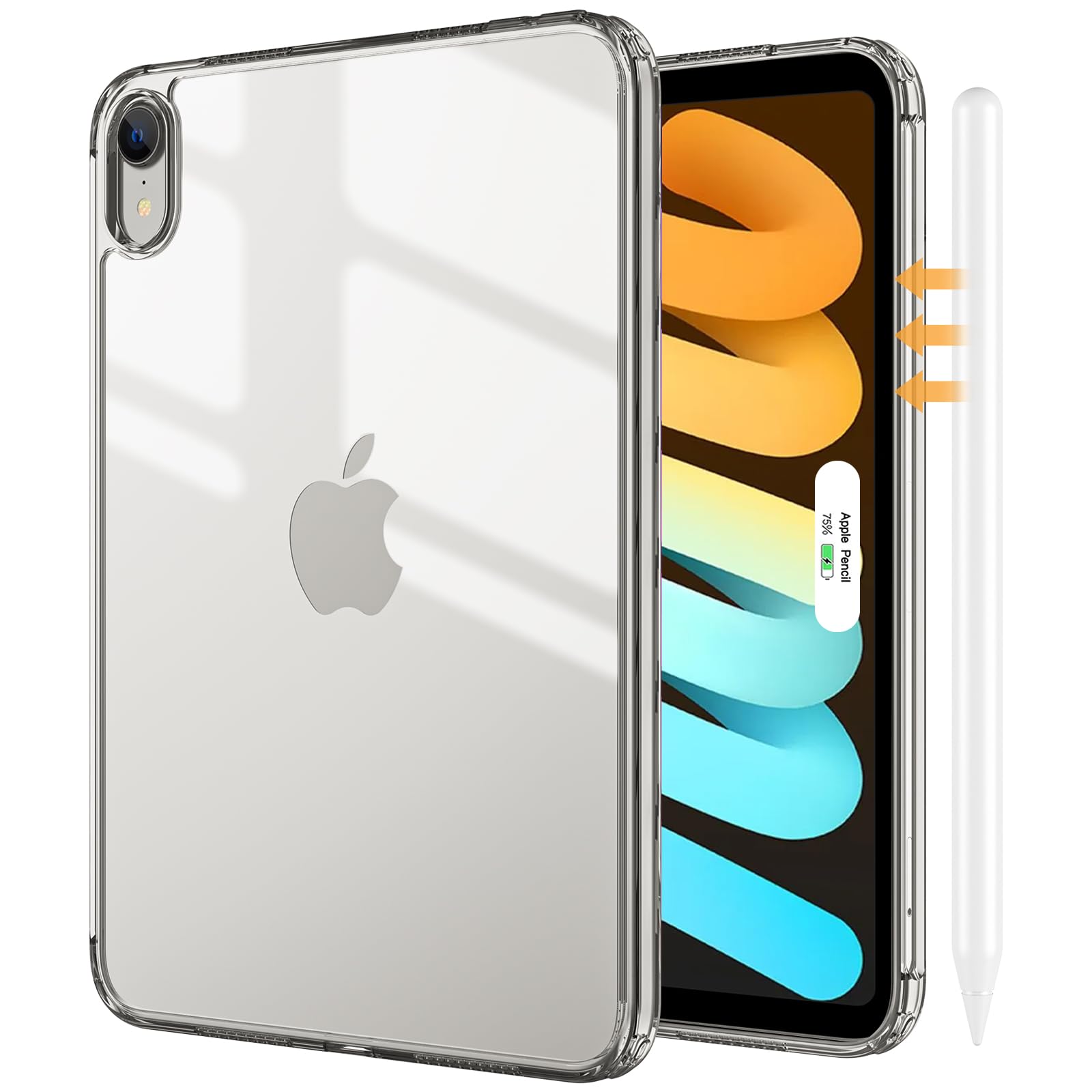 ProCase Clear Case for iPad Mini 7th(A17 Pro) 2024