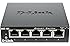D-Link DGS-105 5-Port Layer2 Gigabit Switch (bis zu 2000 Mbit/s Daten&uuml;bertragung pro Port, einfache Plug & Play-Installation, energiesparende Funktionen, l&uuml;fterlos, Metallgeh&auml;use) schwarz