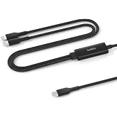 Belkin 2 in 1 USB C to C 140W Braided Cable, 5ft, Dual Charging Cord | Smart Power Sharing, charges two devices at once, MacB