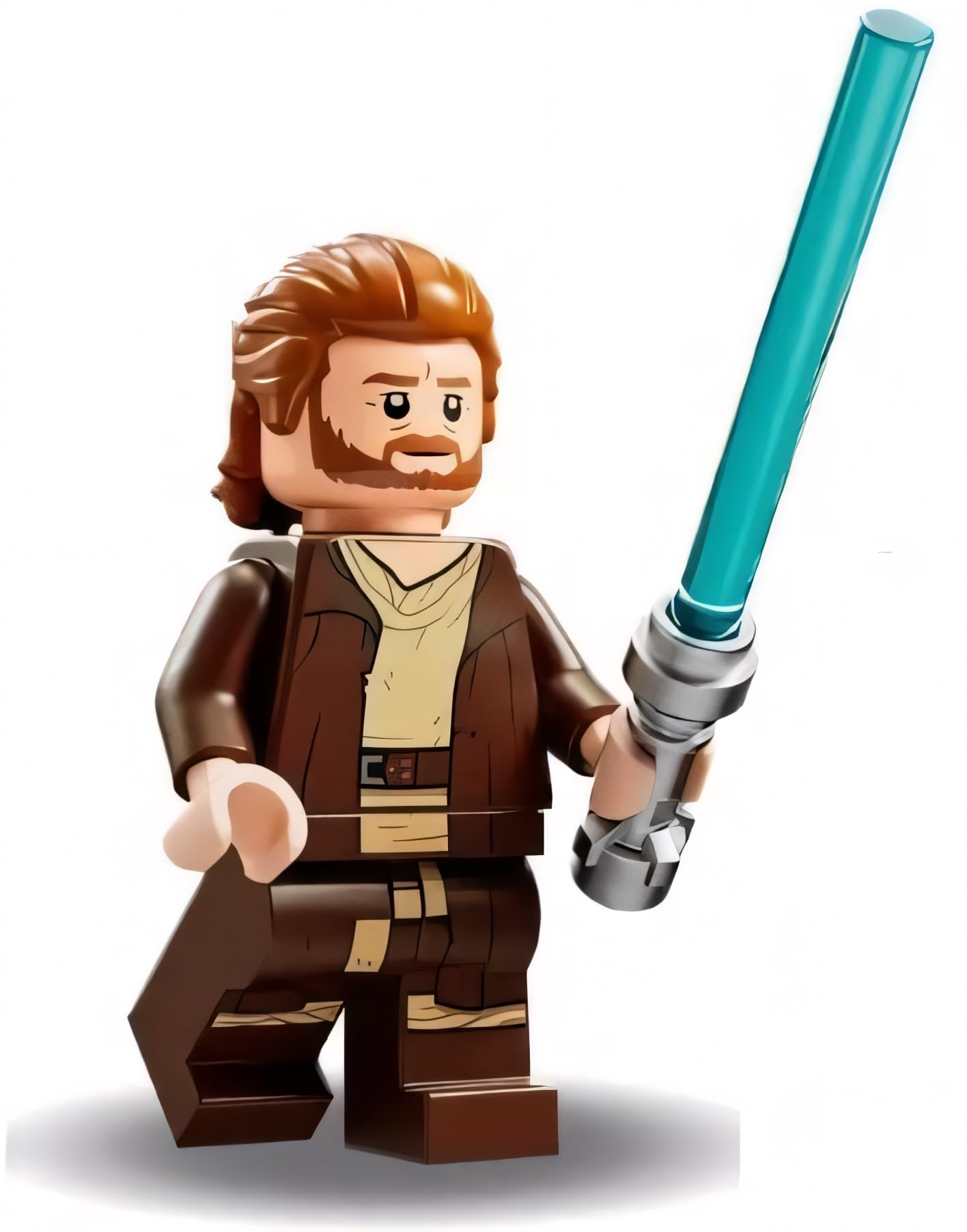 LEGO Star Wars: OBI Wan Kenobi Minifigure with Lightsaber and Black Cape