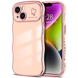 Hython for iPhone 14 Plus Case Cute Curly Wave