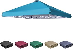 SCOCANOPY 10x10 Canopy Replacement Top with Air Vent for 10x10 Canopy Frame, Canopy Cover ONLY, (Sky Blue)