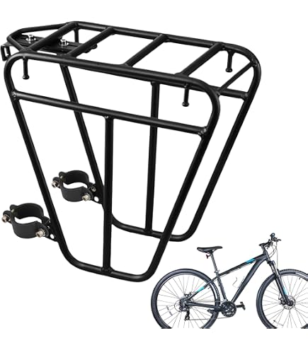 Porte-Bagages avant pour Vélo Support de Frein à Disque Panier Équipement Cargo