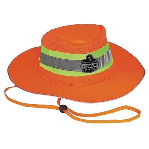 Ergodyne GloWear 8935 High-Visibility Ranger Hat, Large/X-Large, Lime