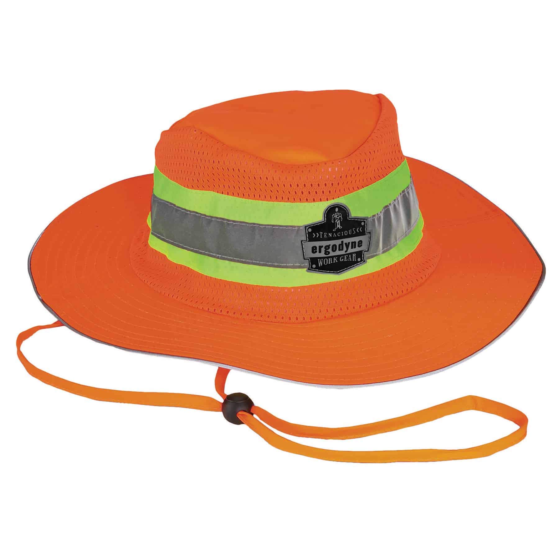 Ergodyne unisex adult Hi-vis Ranger Sun Hat, Orange, Small-Medium US
