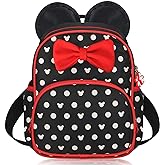 Voikukka Cute Little Girls Mini Backpack Kid Book Bags Mini Mouse Backpacks for Toddler Girl Backpacks Small Preschool Kids Backpack Toddler Bookbag Children Travel Daycare Bag Child Backpack
