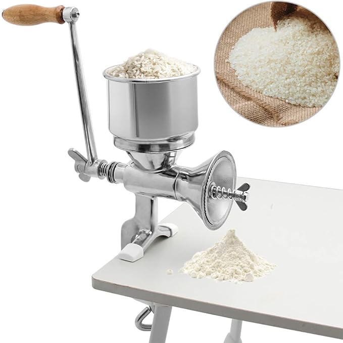 Moongiantgo Corn Grain Grinder Mill Stainless Steel Hand