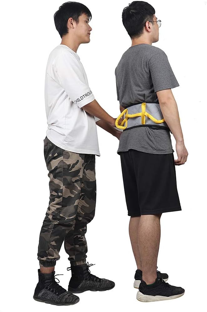 Fushida Padded Gait Belt with Handles,Medical Assistance Strap for Disabled Seniors,High Quality Transfer Belts for Patients Standing Support and Aids,Gray 46 X 5.5 Inches,FYH938: Health & Personal Care