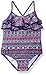 Carter's Girls' One Piece Ruffle Top Swimsuit