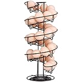 Toplife Spiral Design Metal Egg Skelter Dispenser