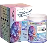 Vegan Semi Permanent Hair Color Mask - 10.15OZ Color Depositing Conditioner for Color-Treated Hair - Ammonia, Paraben, Sulfate & Cruelty-Free - Enhances & Tones Hair - Plant-Based Formula (SILVER)