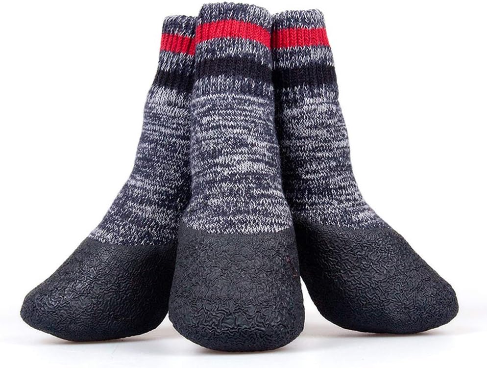 ubest Waterproof Dog Socks Antislip Rubber Sole Paw Protectors for