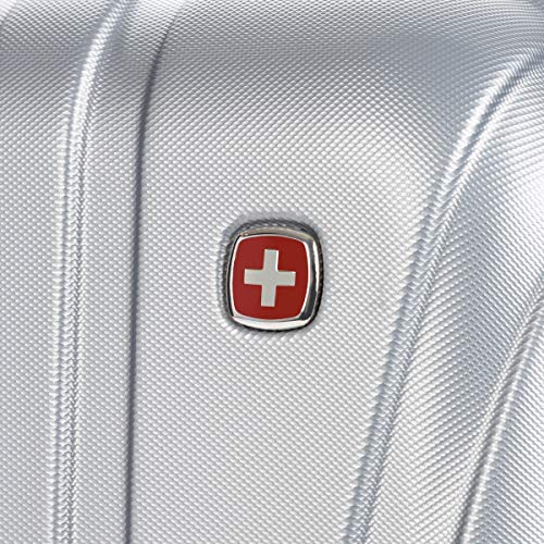 SwissGear 7585 Hardside Expandable Luggage with Spinner Wheels, Silver