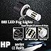 morefulls Extremely Bright 360°Beam Angle 880 LED Fog Lights Bulb Lamp 6000k White with Projector, 890 892 893 Fog Lights or DRL LED Bulb(Set of