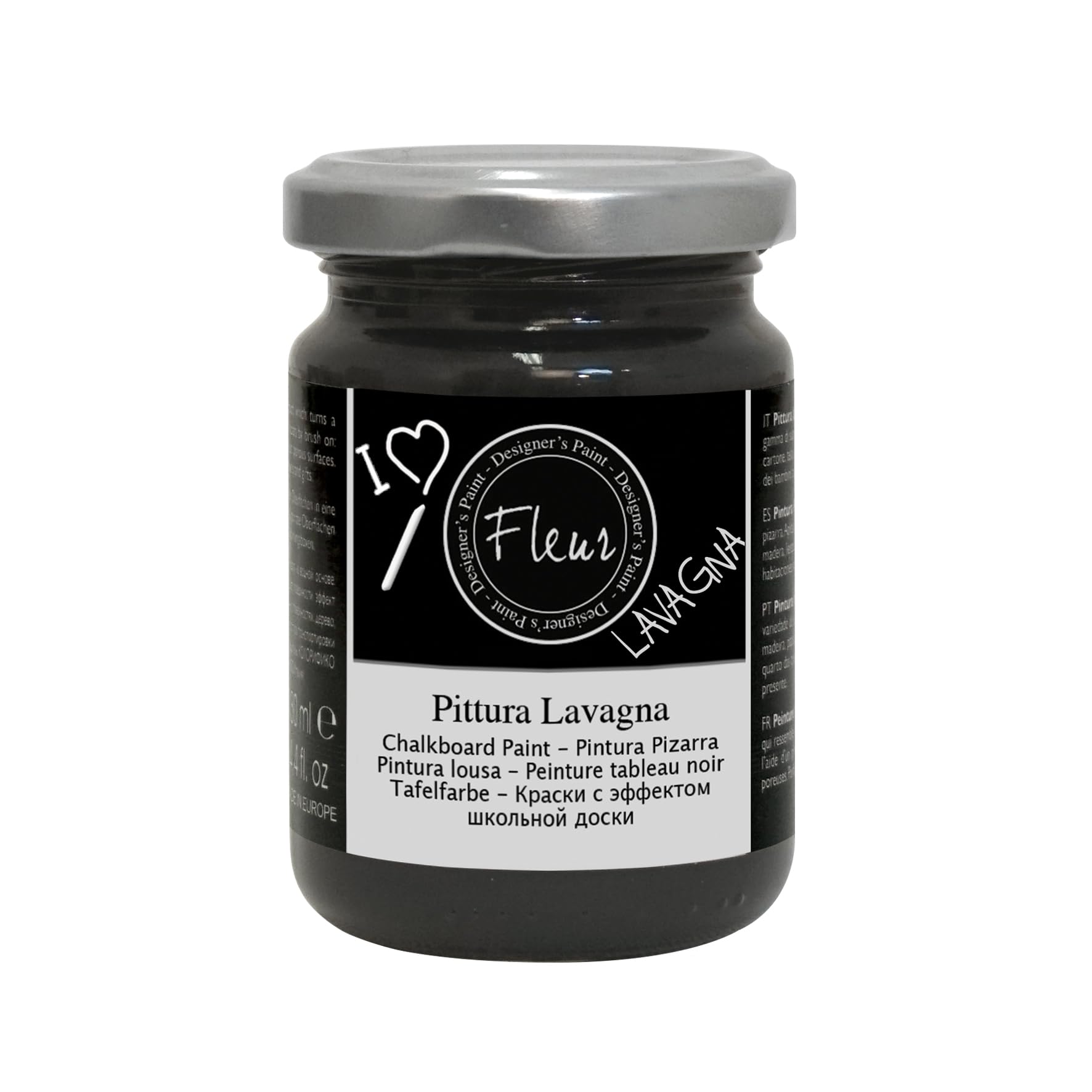 Fleur Paint 11009 Paint (Transforms Surfaces in Slate, 130 mL Color Blackboard