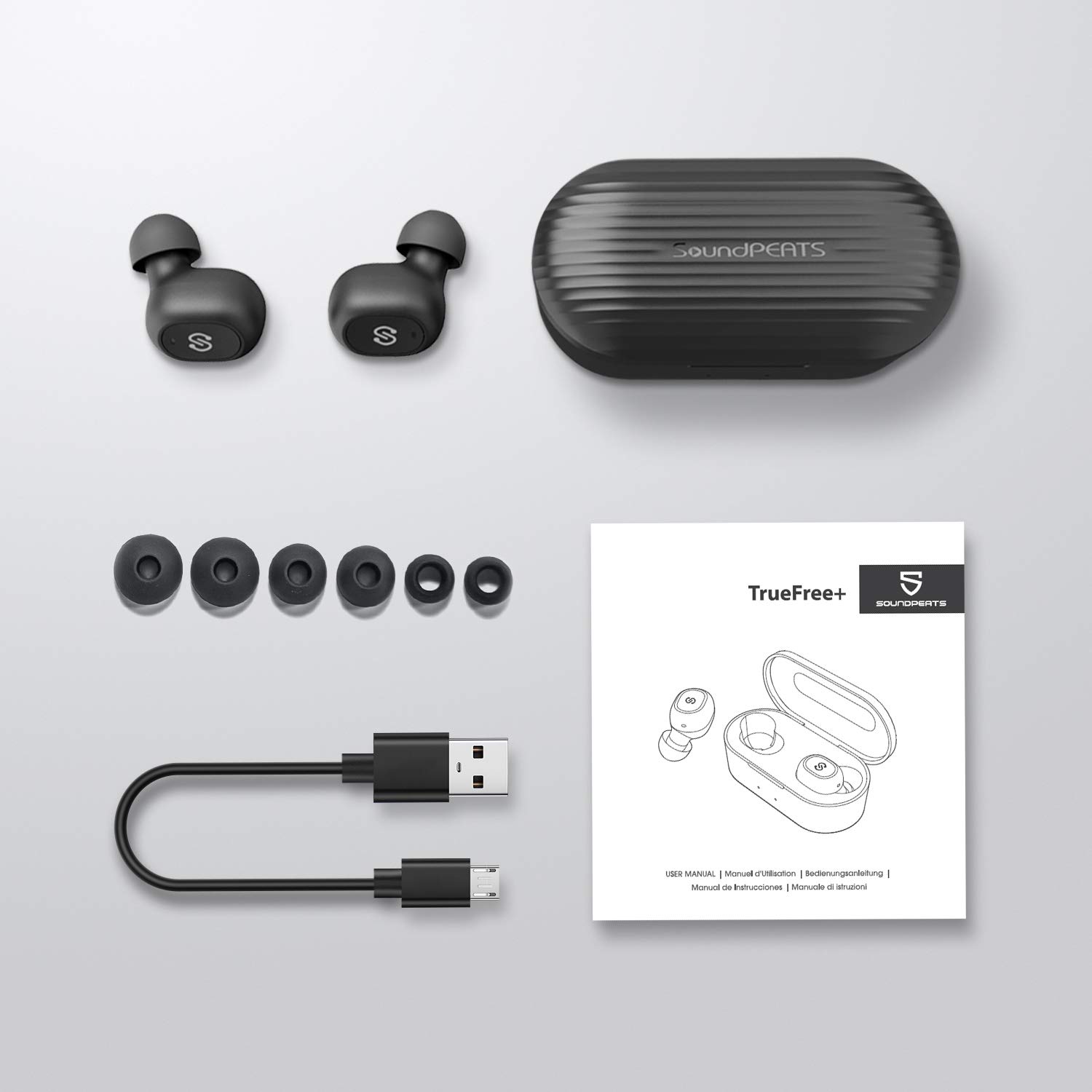 SoundPEATS True Wireless Earbuds 5.0 Bluetooth Headphones inEar Stereo