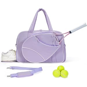 Marvolia Tennis Gym Bag for Women Tennis Racket Bag | for Pickleball Badminton, Travel Overnight Weekend Bag, Water-Resistant