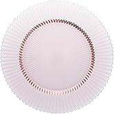Fortessa Archie Glass, 12.8" Charger Plate (Set of 4), Pink