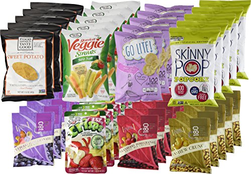 Non-GMO and Natural Healthy Snacks Care Package - College, Military, Get Well, Thank You Gift, School Lunch, Office Variety Pack (Healthy Snacks, 40 Count)