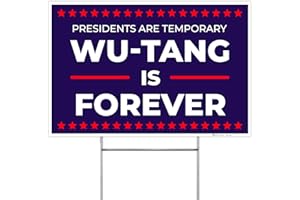 Presidents are Temporary, Forever Yard Sign, 12x18 Inches Corrugated Plastic Double Sided with Metal H Stake Waterproof, Outdoor Lawn Signage, Made in USA by Armo