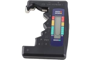 Aramox Universal Battery Tester, Accurate Digital Capacity with LCD Screen, Battery Analyzer for AA AAA D Button Cell Recharg