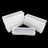 8PCS Manicure Tool Box, Plastic Storage Personal Box Nail Implement Organizer Case Box for Nail Art Pedicure Supply (Clear)