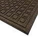 Textures, Iron Lattice Entrance Mat, 3-Feet by 5-Feet, Walnut
