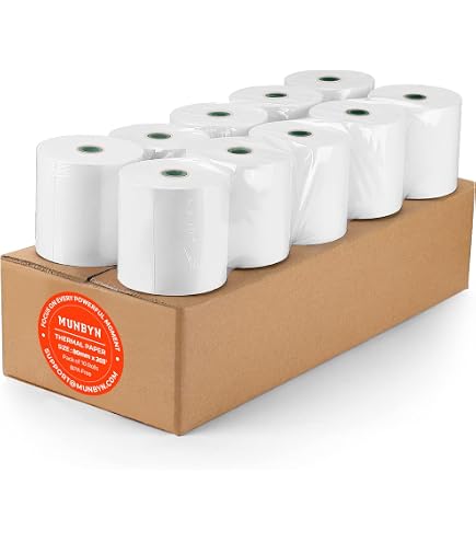 BuyRegisterRolls® 3 1/8” X 230’ Thermal Paper Rolls (50 Rolls) – BPA Free, 55 GSM, For POS Machines