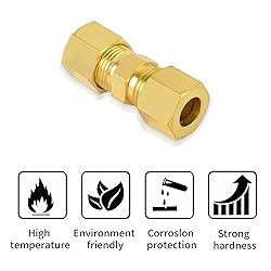 MuHize Brass Compression Union for 1/4