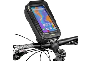 GORIX Handlebar Bag Waterproof Smartphone Holder Mount Durable Front Bag Touch Screen 360 Degree Rotation Road Mountain Bike 