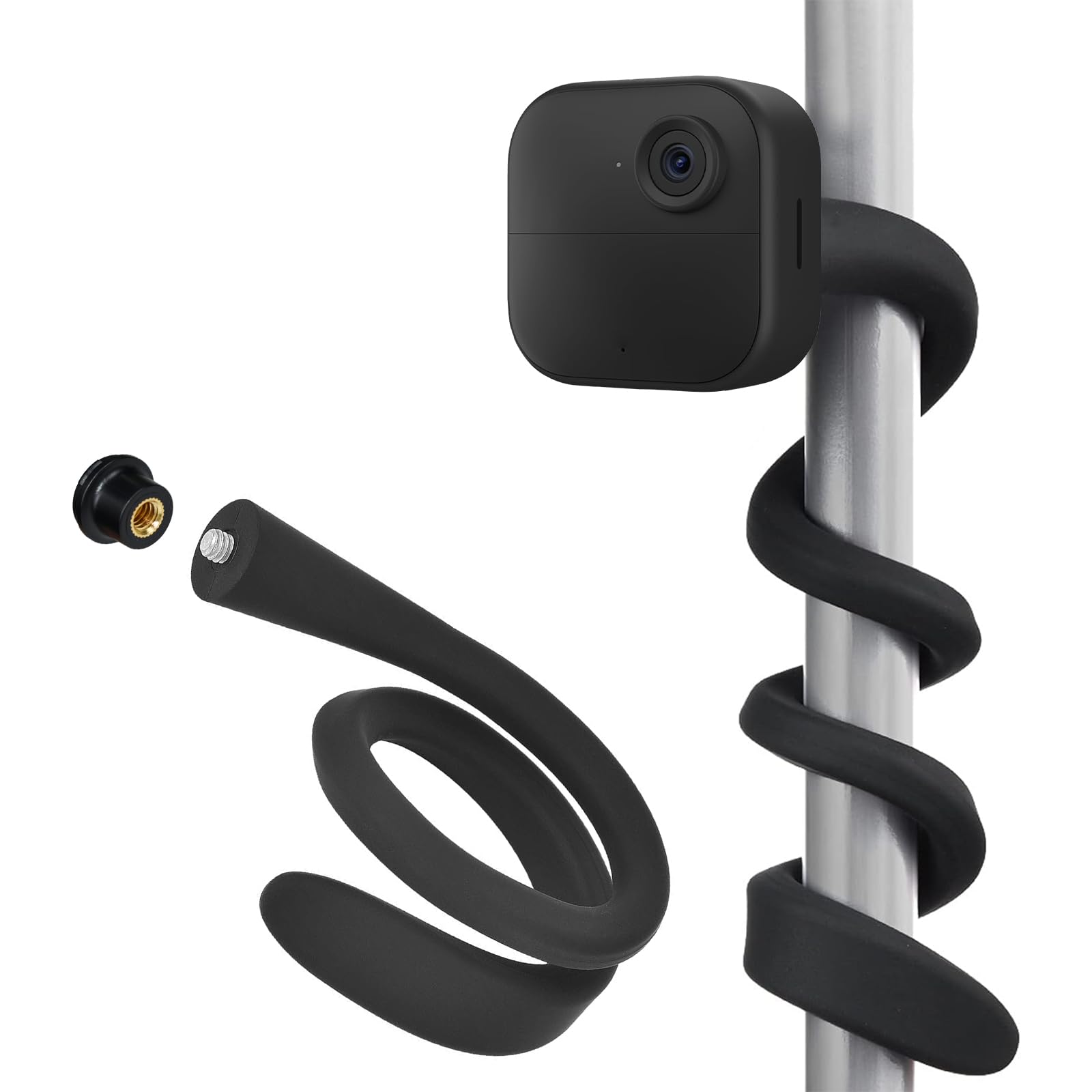 TEKCAM Flexible Twist Mount Compatible with Blink Mini/Mini 2, Blink Outdoor, Blink XT/XT2 Home Security Camera System, Ajustable Camera Mount Bracket Holder, No Screw, No Drilling Mounting