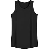 Latuza Women's Viscose Sleep Tank Top Sleeveless Pajamas Shirt
