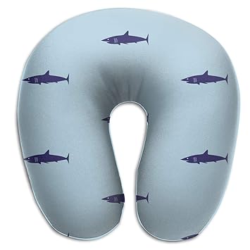 Amazon Com Ddjlin Q64 Blue Sea Shark Fish Pattern Memory Foam