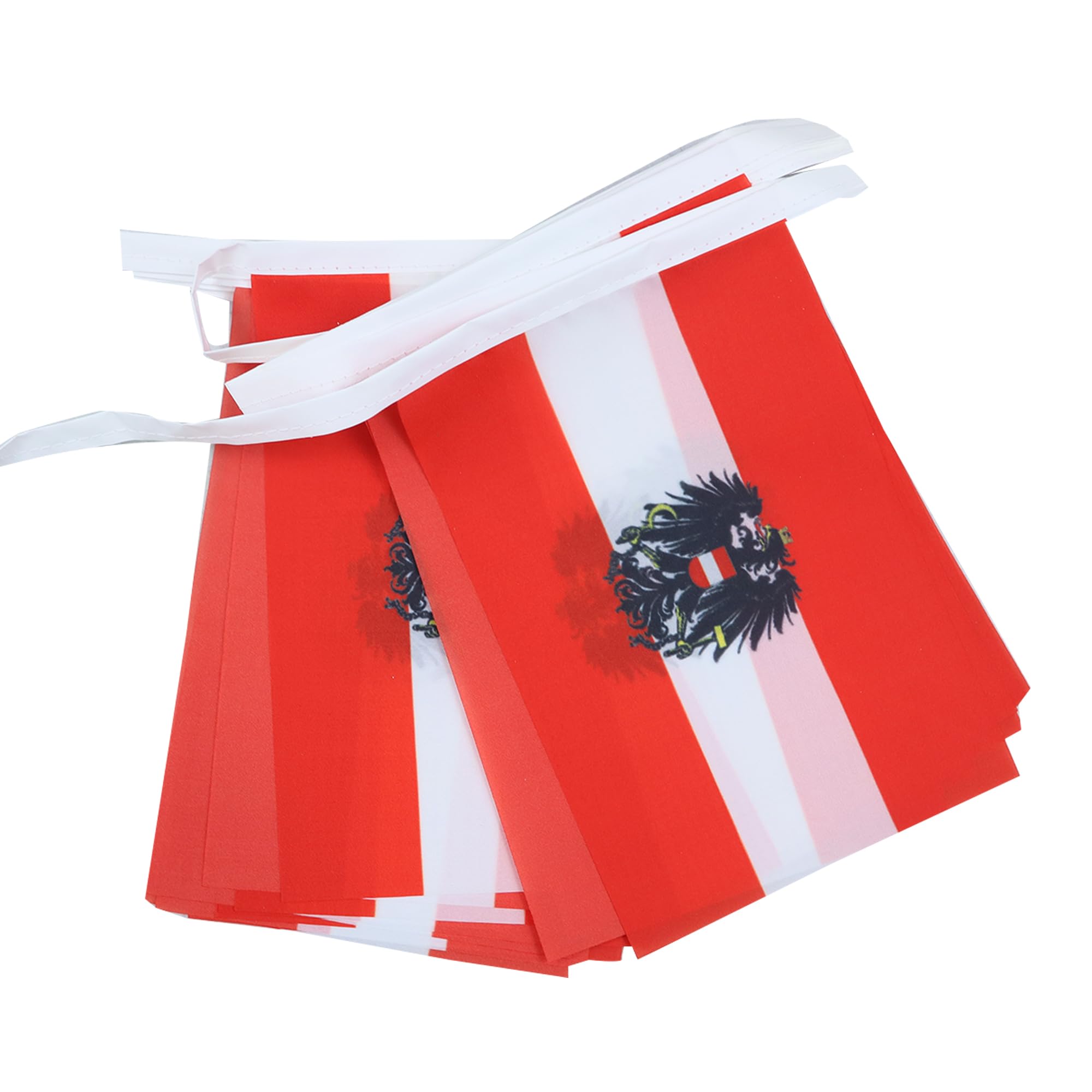 AZ FLAG Austria with eagle Bunting Flag, 20 Ft Garland with 20 Small Austrian coat of arms Flags 8'' x 6'', 100% Polyester String Pennant, 6 meters โ image 1