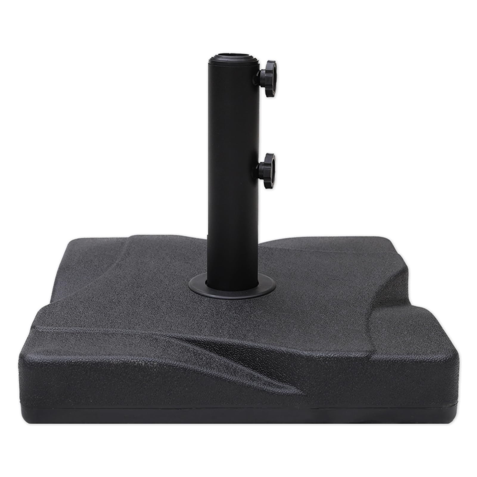Photo 1 of C-Hopetree 44 lb Heavy Duty Square Patio Base Stand for Outdoor Market Table Umbrella, Black