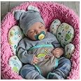 iCradle Lifelike Reborn Baby Doll 19 Inch Boy Silicone Full Body Soft Baby Dolls Real Looking Doll Washable Best Birthday Set for Girls Age 3+