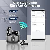 Btootos Wireless Earbuds Bluetooth 5.4 ENC Mic 36H Playtime LED Display IP7 view 5