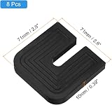 sourcing map 8 Pcs Rubber Isolator Pads U-shaped AC Condenser Shock Mount Anti view 2