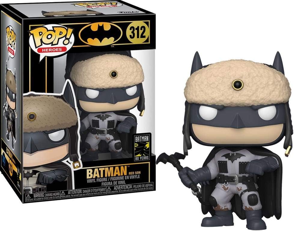 Funko POP! Heroes 80th-Red Son Batman, (2003), DC Comics, Collectable Vinyl Figure, Gift Idea, Official Merchandise - Image 5