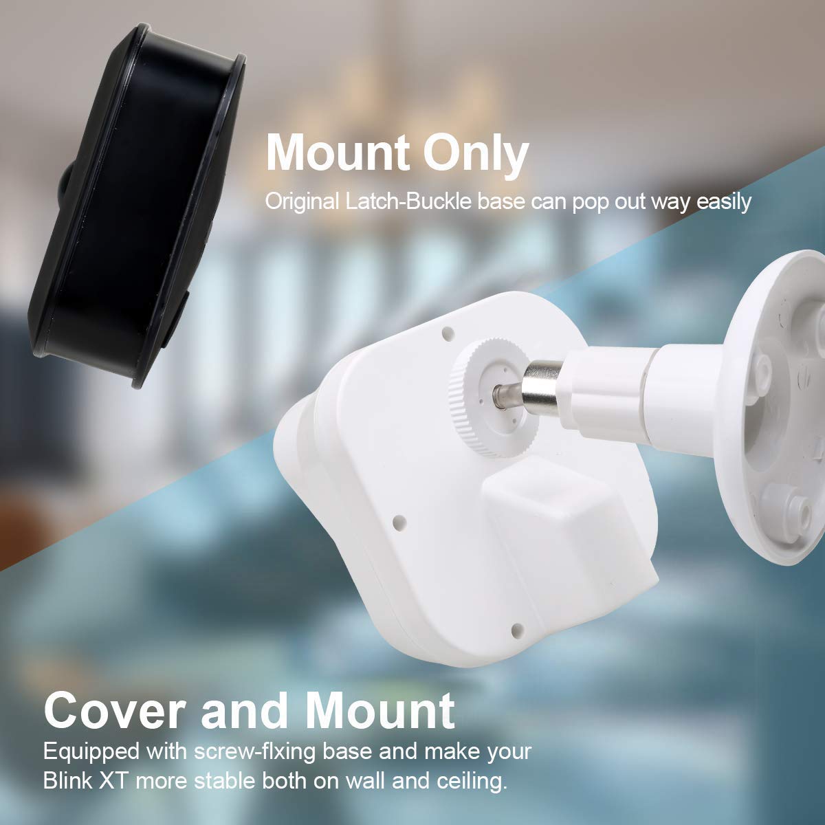 4-Pack Camera Wall Mount Brackets - 360° Adjustable Stainless Steel Mounts With 1/4" Thread For Security Cameras & Solar Panels