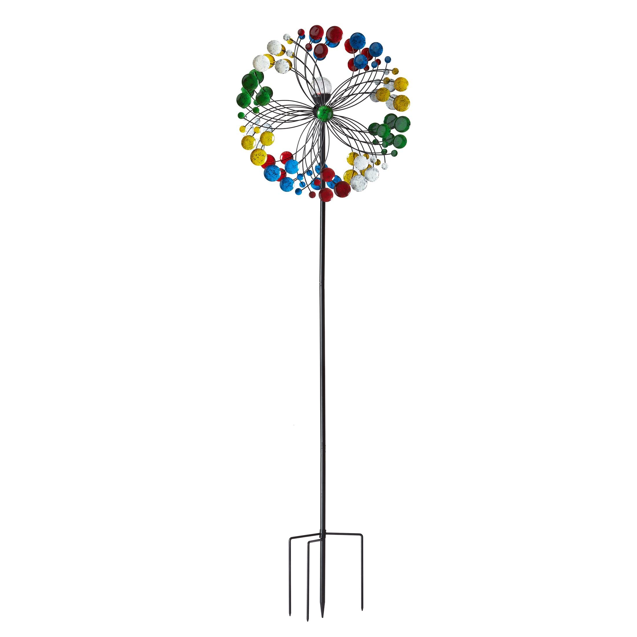 Smart Solar Harlequin Wind Spinner, Multi-Colour, JNS_476725