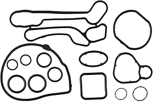 DUNSIHUI 55354071 Engine Oil Cooler Gasket Kit Compatible with Cruze G3 Astra Aveo Aveo5 Engine Oil Cooler Gasket Seal Repair Kit