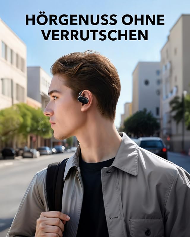 by Anker V20i Open-Ear Kopfhörer verstellbare Ohrhaken, BT 5.4