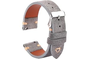 WOUKUP Quick Release Suede Leather Watch Bands Vintage Watchband for Men Watch Strap 18mm 19mm 20mm 21mm 22mm 24mm