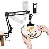 Adjustable Hand Embroidery Hoop Stand,Black Cross