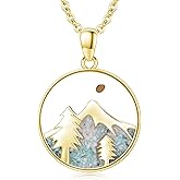 Midir&Etain Faith of A Mustard Seed Necklace S925 Sterling Silver Mountain Christian Pendant Necklace Religious Gifts Jewelry for Women