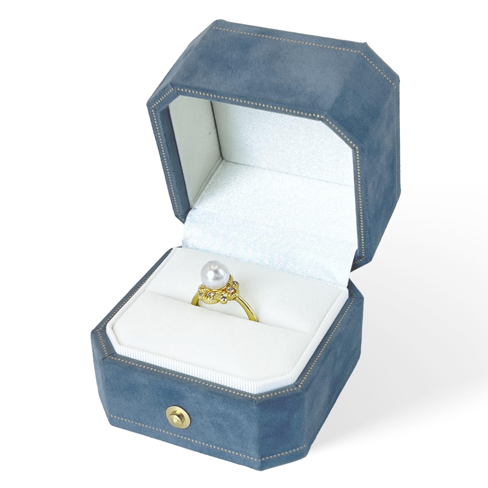 Velvet Ring Box for Proposal,Tiffany Blue Ring
