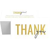 RXBC2011 Thank You for Supporting Small Business Card Client Appreciation Notes Package Insert for Online business 2x3.5 Inch Pack of 100 White